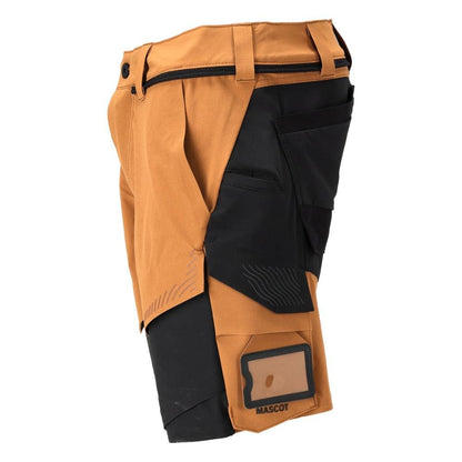 Pantalones cortos, elásticos, pantalones cortos ligeros, marrón nuez/negro