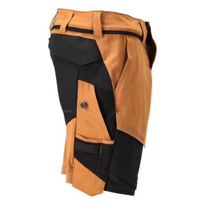 Pantalones cortos, elásticos, pantalones cortos ligeros, marrón nuez/negro