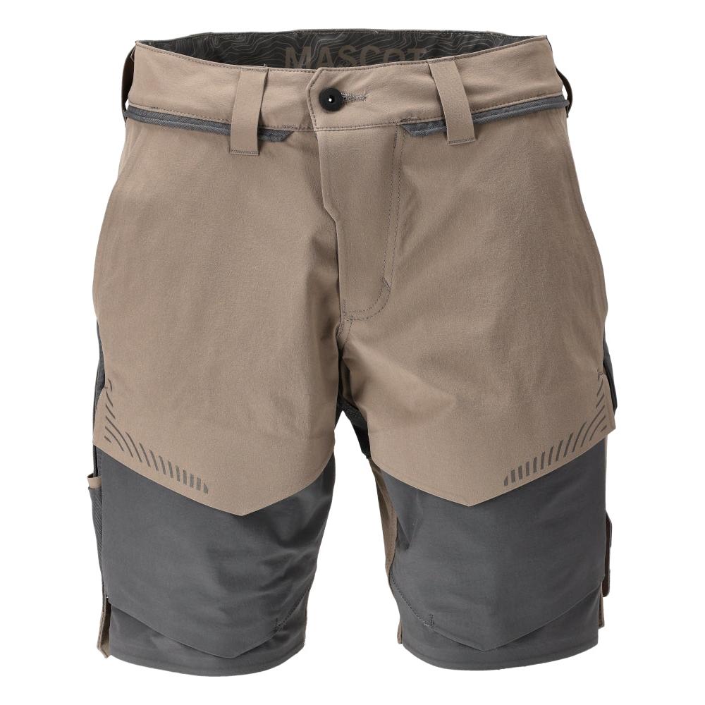 Pantalón corto, pantalón corto elástico y ligero, beige arena oscuro/gris antracita