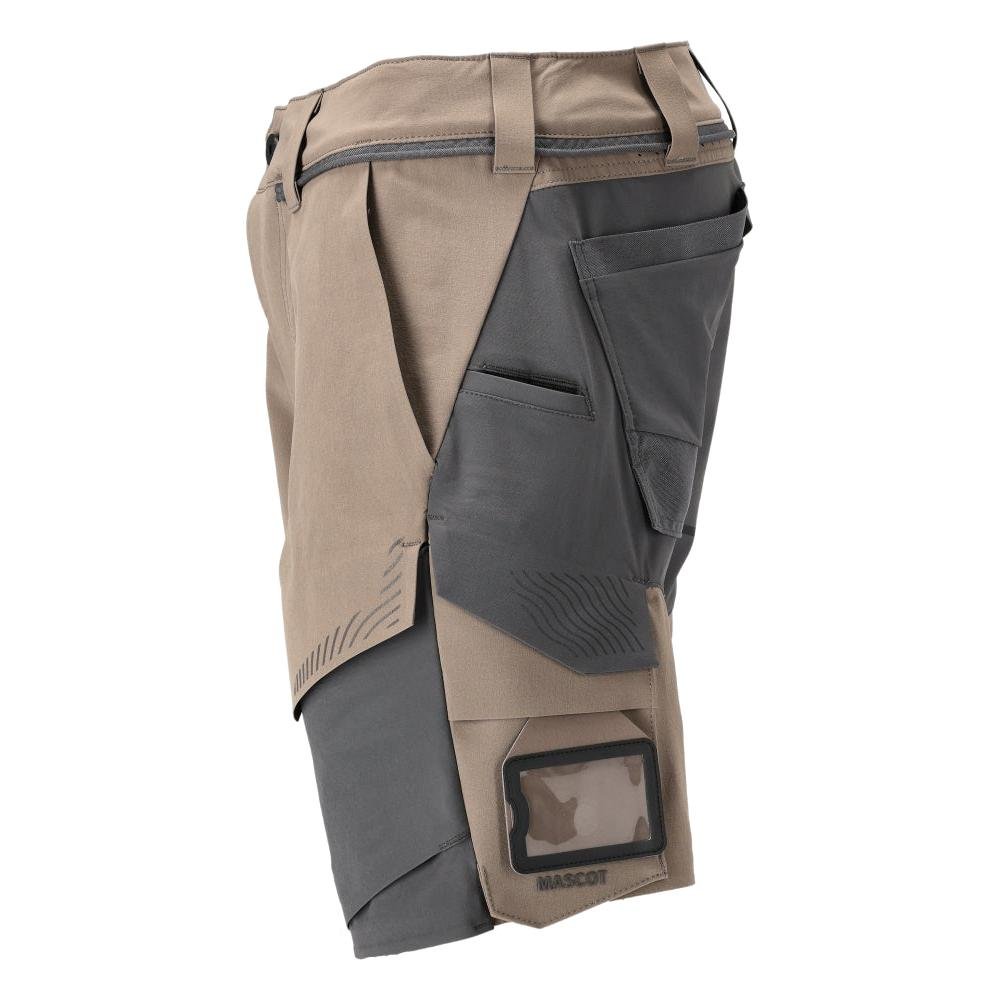 Pantalón corto, pantalón corto elástico y ligero, beige arena oscuro/gris antracita