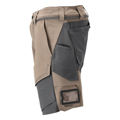 Pantalón corto, pantalón corto elástico y ligero, beige arena oscuro/gris antracita