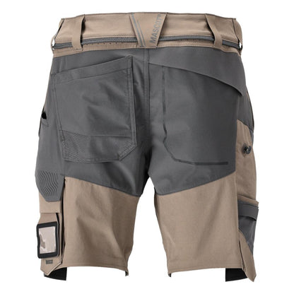 Pantalón corto, pantalón corto elástico y ligero, beige arena oscuro/gris antracita