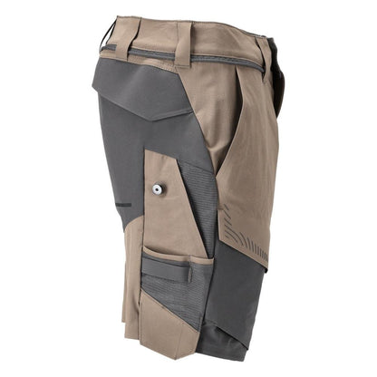 Pantalón corto, pantalón corto elástico y ligero, beige arena oscuro/gris antracita