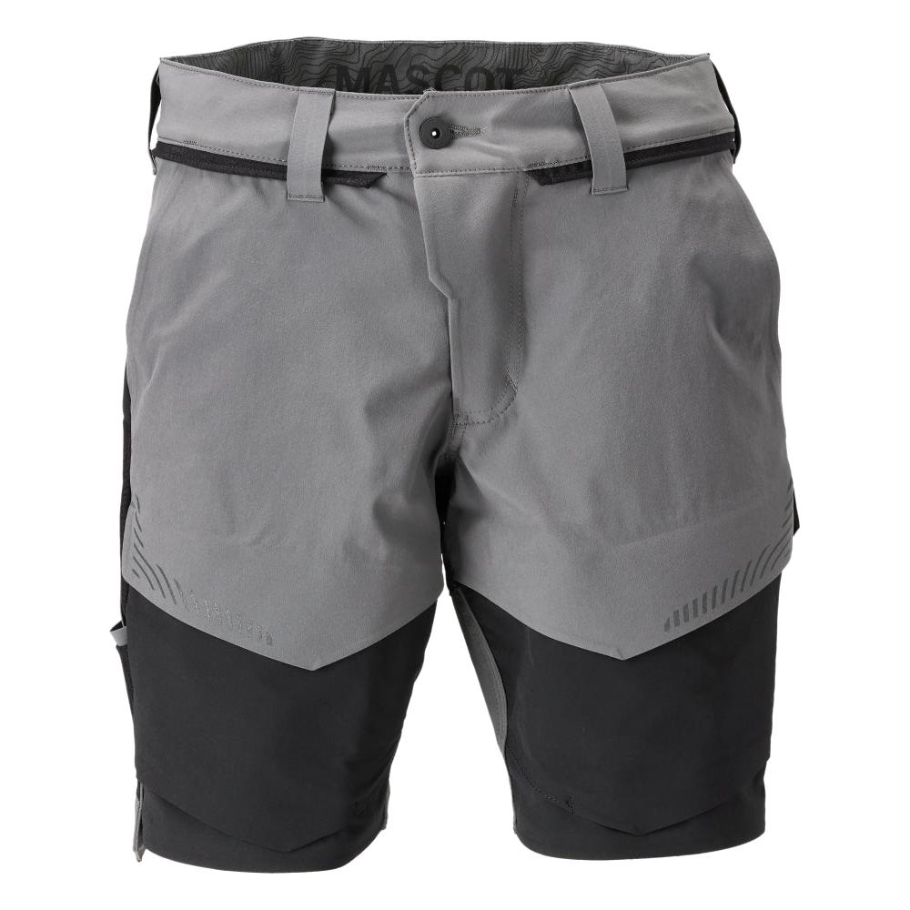 Pantalón corto elástico y ligero, gris antracita/negro