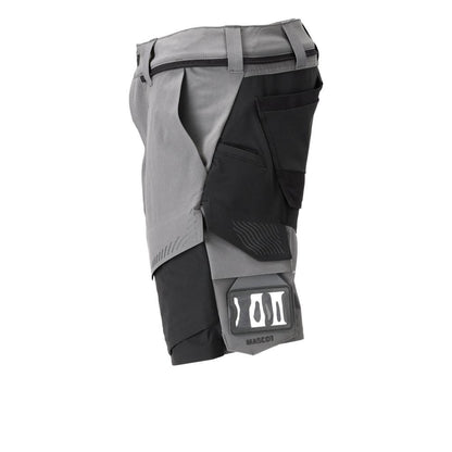 Pantalón corto elástico y ligero, gris antracita/negro