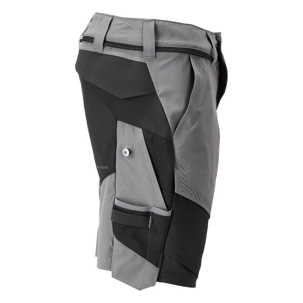 Pantalón corto elástico y ligero, gris antracita/negro