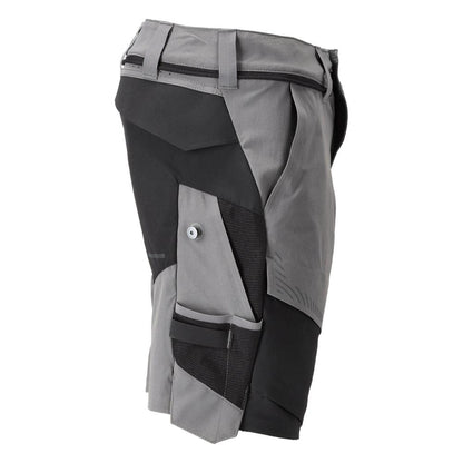 Pantalón corto elástico y ligero, gris antracita/negro