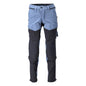 Pantalón elástico con bolsillos en las rodillas, pantalón ligero, azul piedra/azul negro