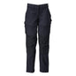 Pantalón con bolsillos en las rodillas, pantalón de mujer, negro-azul
