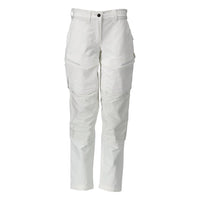 Pantalón con bolsillos en las rodillas, pantalón de mujer, blanco