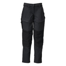 Pantalón con bolsillos en las rodillas, pantalón de mujer, negro