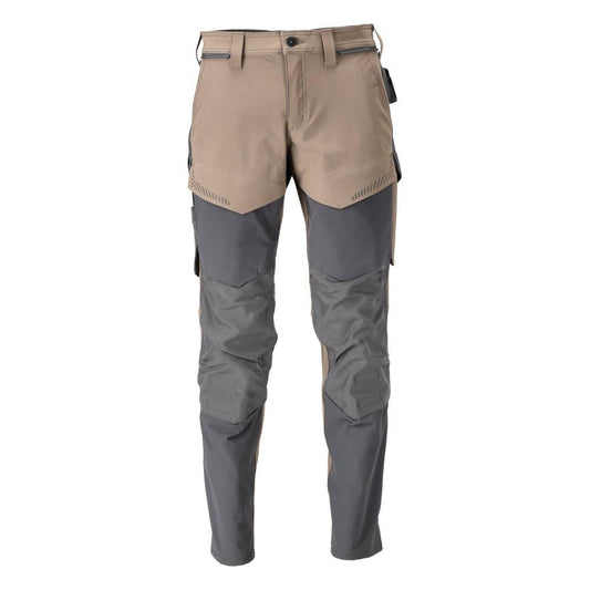 Pantalón con bolsillos en las rodillas, pantalón ULTIMATE STRETCH, beige arena oscuro/gris antracita