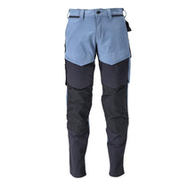 Pantalón con bolsillos en las rodillas, pantalón ULTIMATE STRETCH, azul piedra/negro-azul