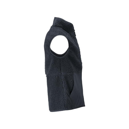 Chaleco de pelo de fibra con chaleco térmico con cremallera.