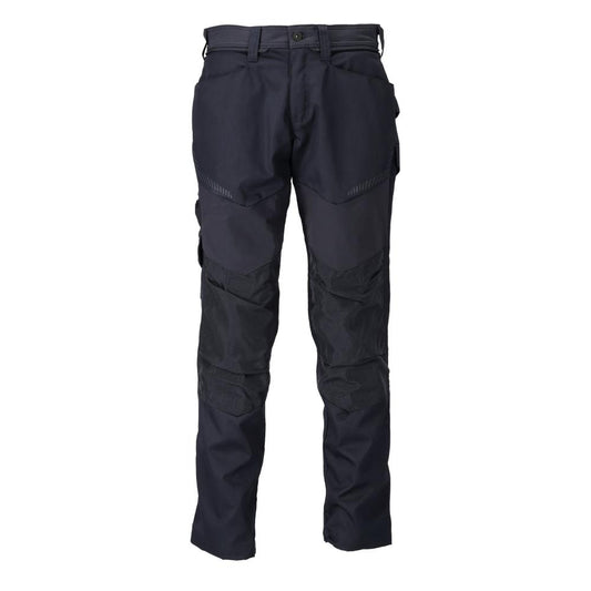 Pantalón con bolsillos en las rodillas, negro-azul