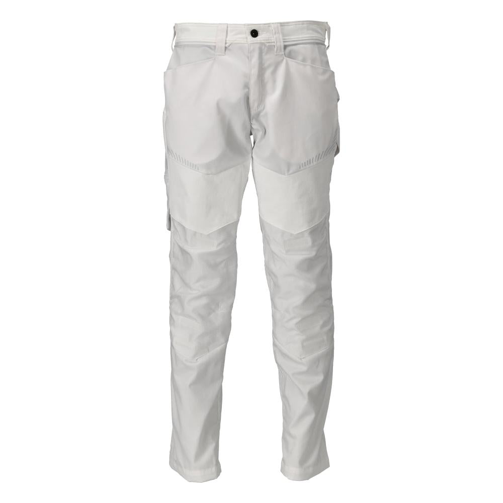 Pantalón con bolsillos en las rodillas, blanco