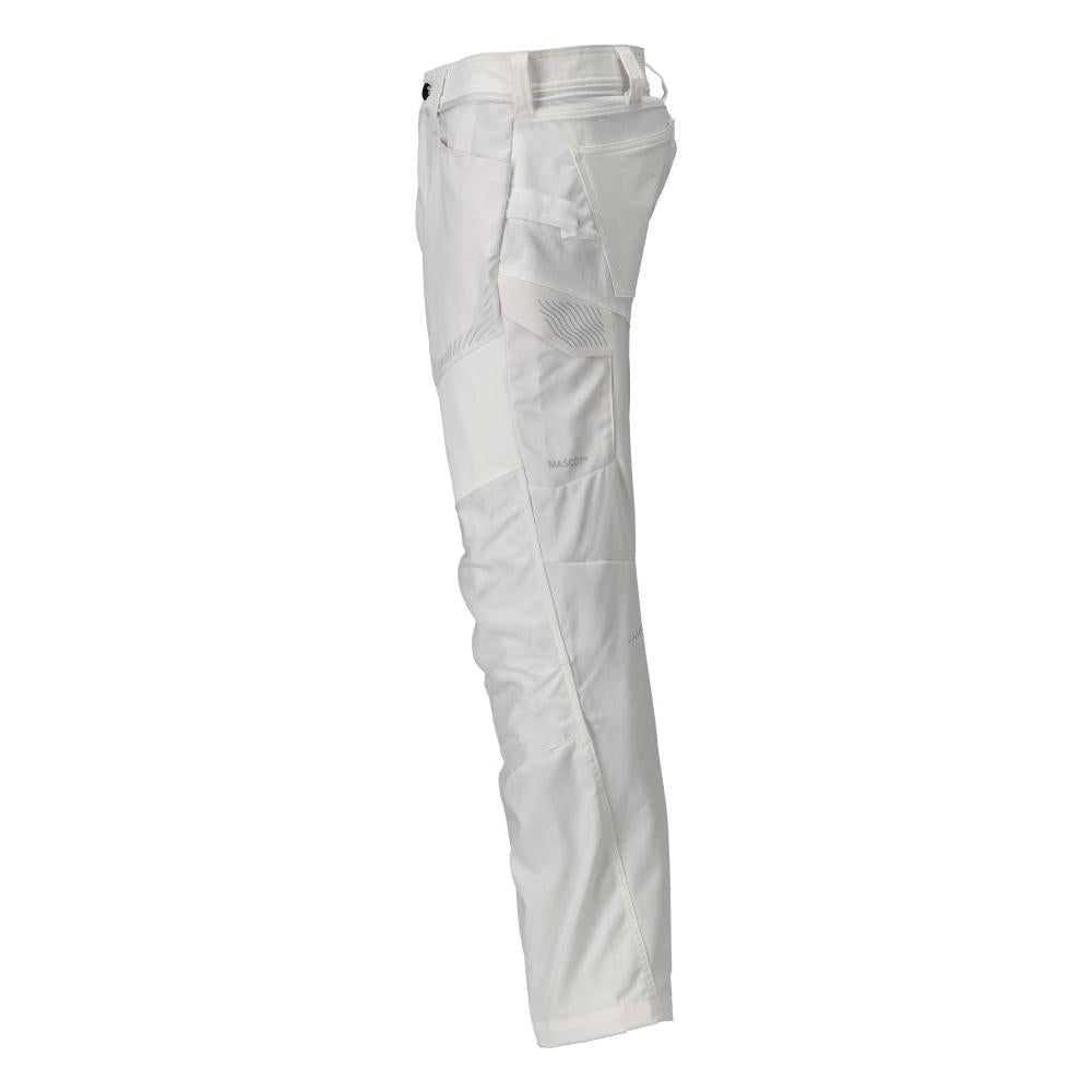 Pantalón con bolsillos en las rodillas, blanco