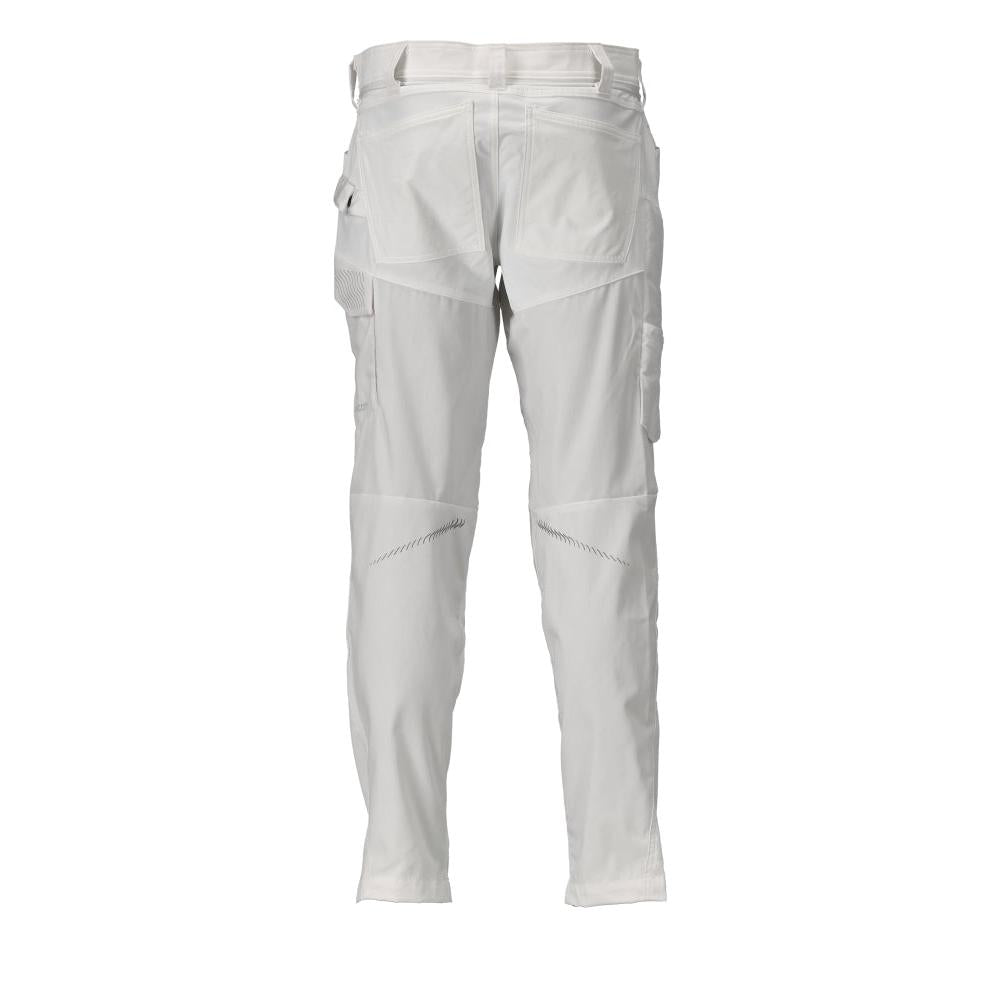 Pantalón con bolsillos en las rodillas, blanco
