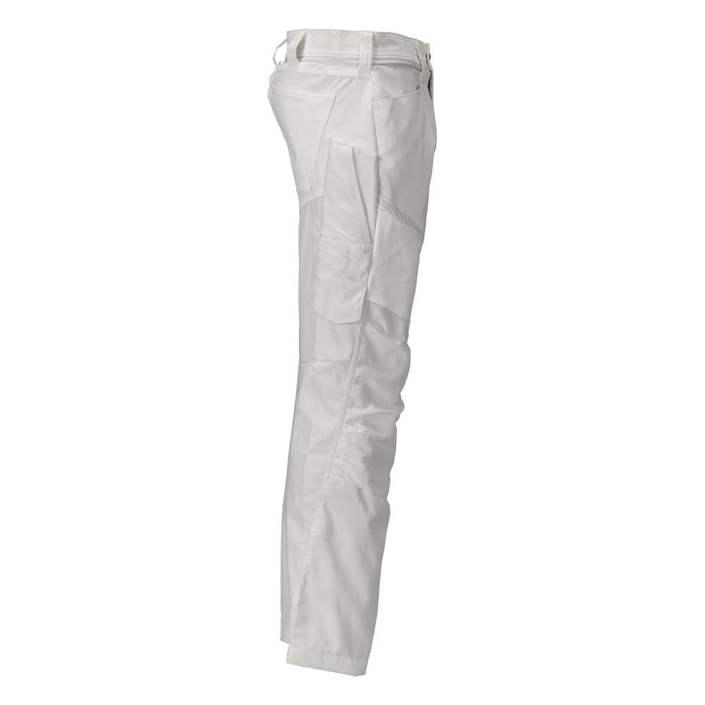 Pantalón con bolsillos en las rodillas, blanco