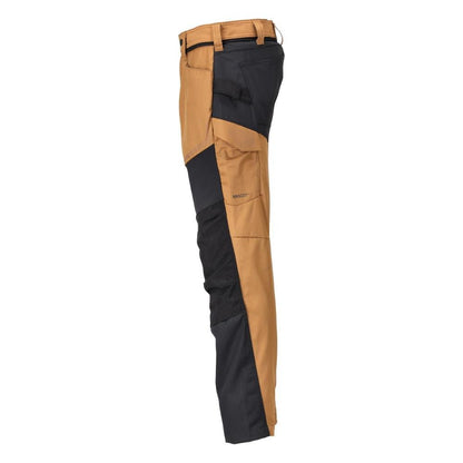 Pantalón con bolsillos en las rodillas, marrón nuez/negro