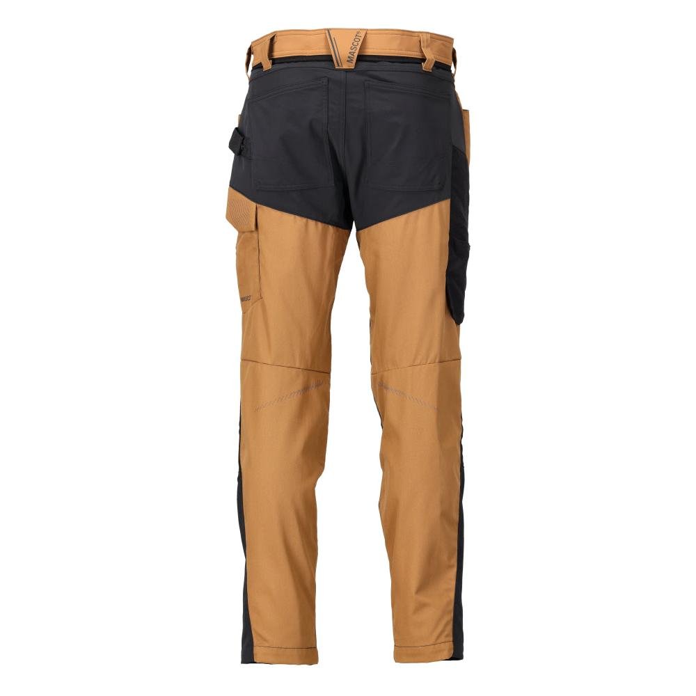 Pantalón con bolsillos en las rodillas, marrón nuez/negro
