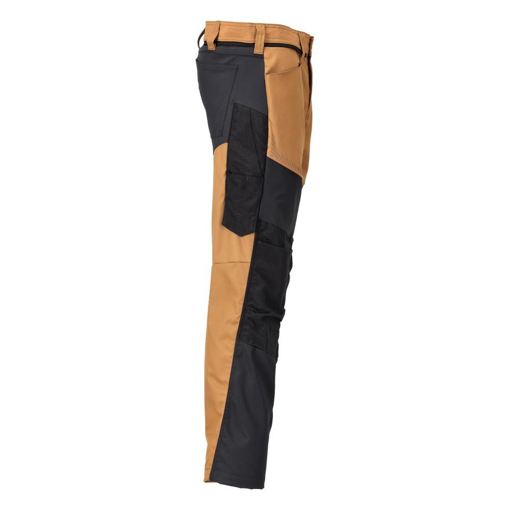Pantalón con bolsillos en las rodillas, marrón nuez/negro