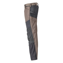 Trousers with knee pockets trousers, dark sand beige/anthracite grey
