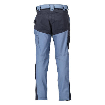 Trousers with knee pockets trousers, stone blue/black-blue