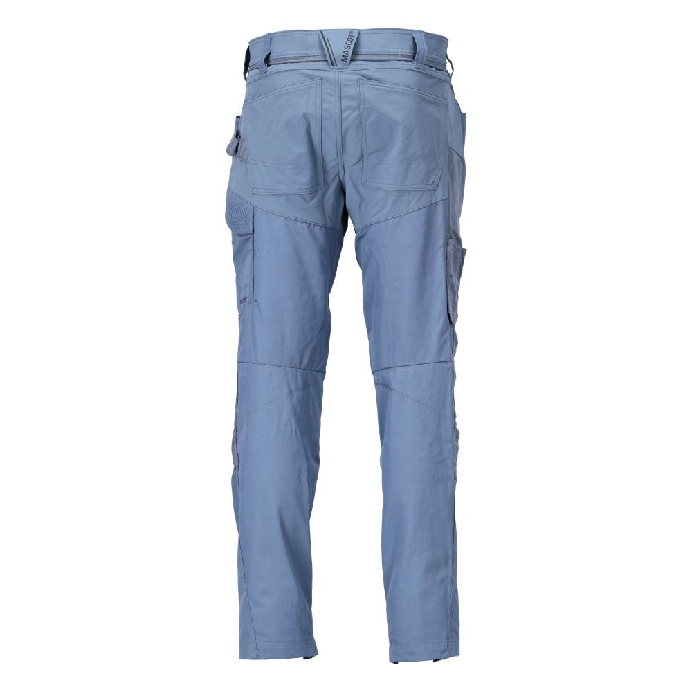 Pantalón con bolsillos en las rodillas Pantalón, azul piedra