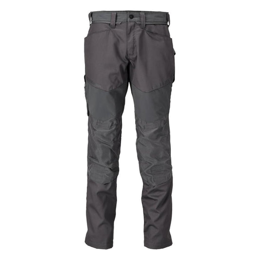 Trousers with knee pockets trousers, anthracite grey