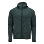 Jersey polar, capucha, chaqueta micropolar con cremallera, verde bosque