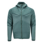 Jersey polar, capucha, chaqueta micropolar con cremallera, verde bosque claro