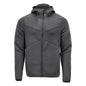 Jersey polar, capucha, chaqueta micropolar con cremallera, gris antracita