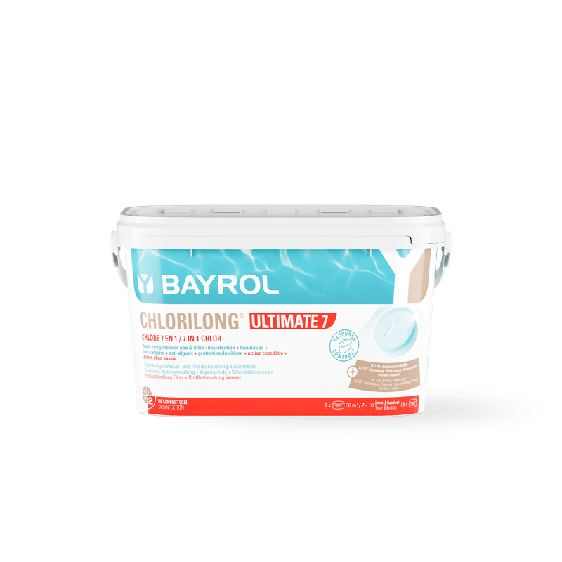 BAYROL Chlorilong® ULTIMATE7 two-phase chlorine tablets with 7 functions