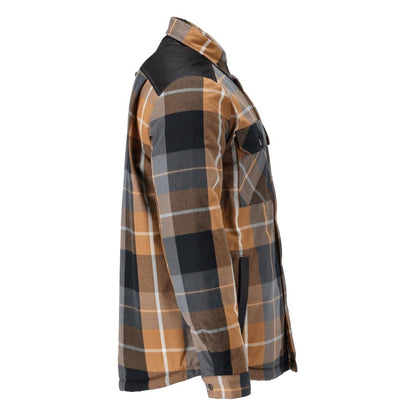 Shirt, checked, fiber fur lining, thermal shirt