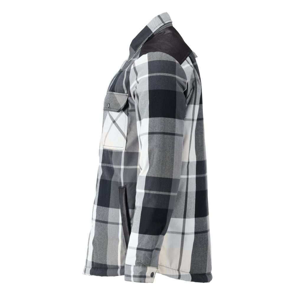 Shirt, checked, fiber fur lining, thermal shirt