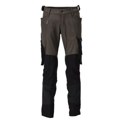 Pantalón con bolsillos en las rodillas, elástico, pantalón claro, antracita oscuro/negro