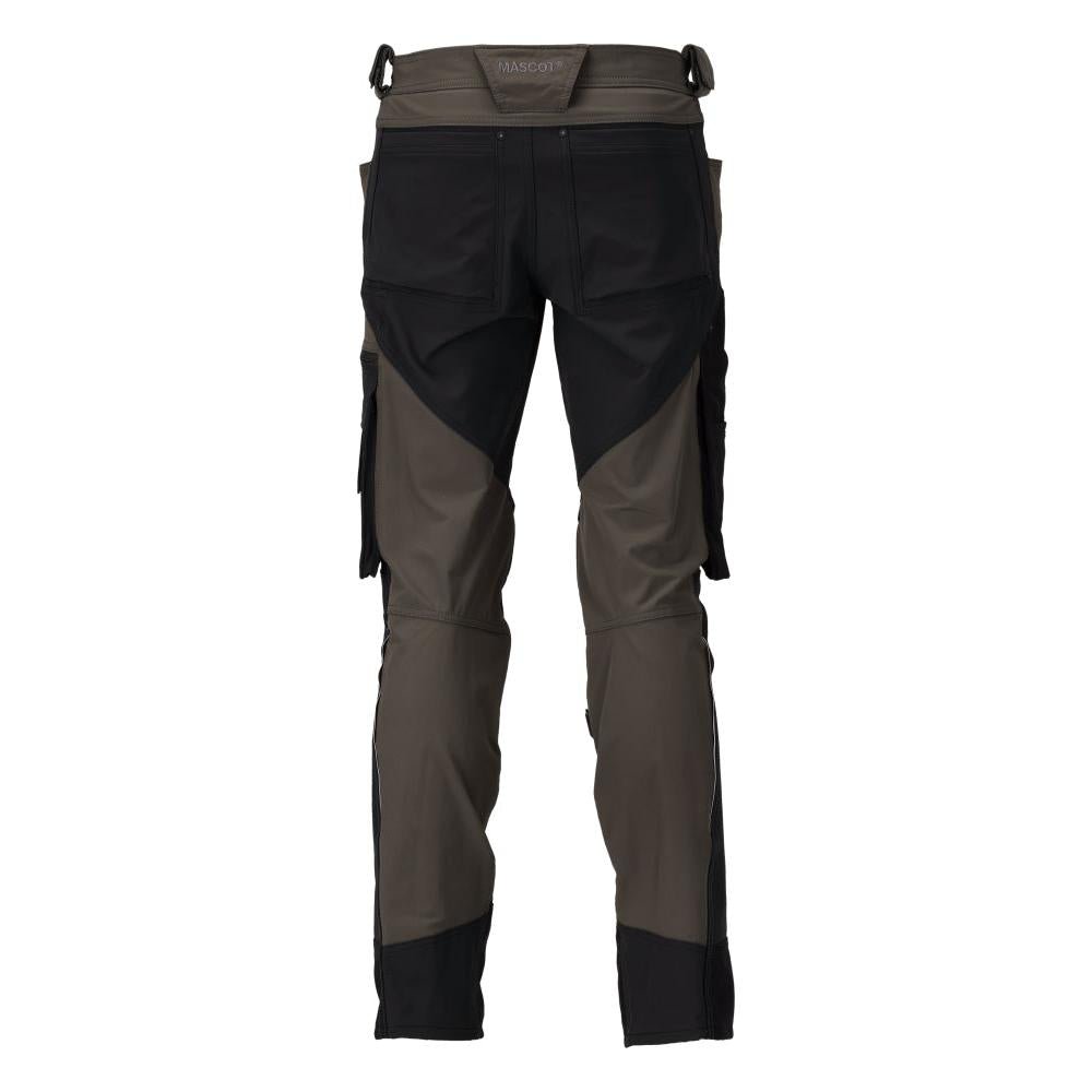 Pantalón con bolsillos en las rodillas, elástico, pantalón claro, antracita oscuro/negro