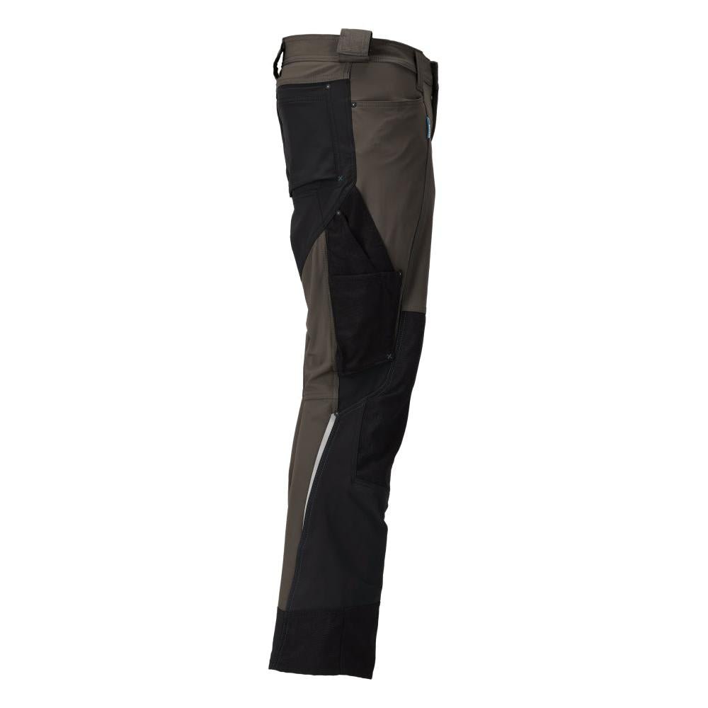 Pantalón con bolsillos en las rodillas, elástico, pantalón claro, antracita oscuro/negro