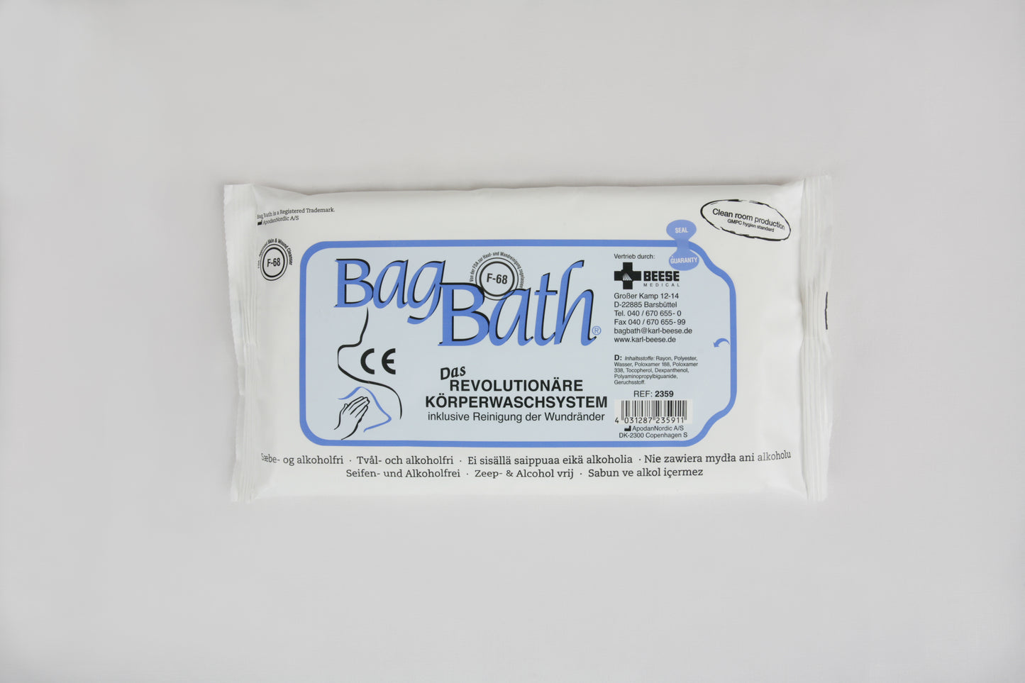 Sistema de lavado corporal BagBath® | Paquete (8 piezas)
