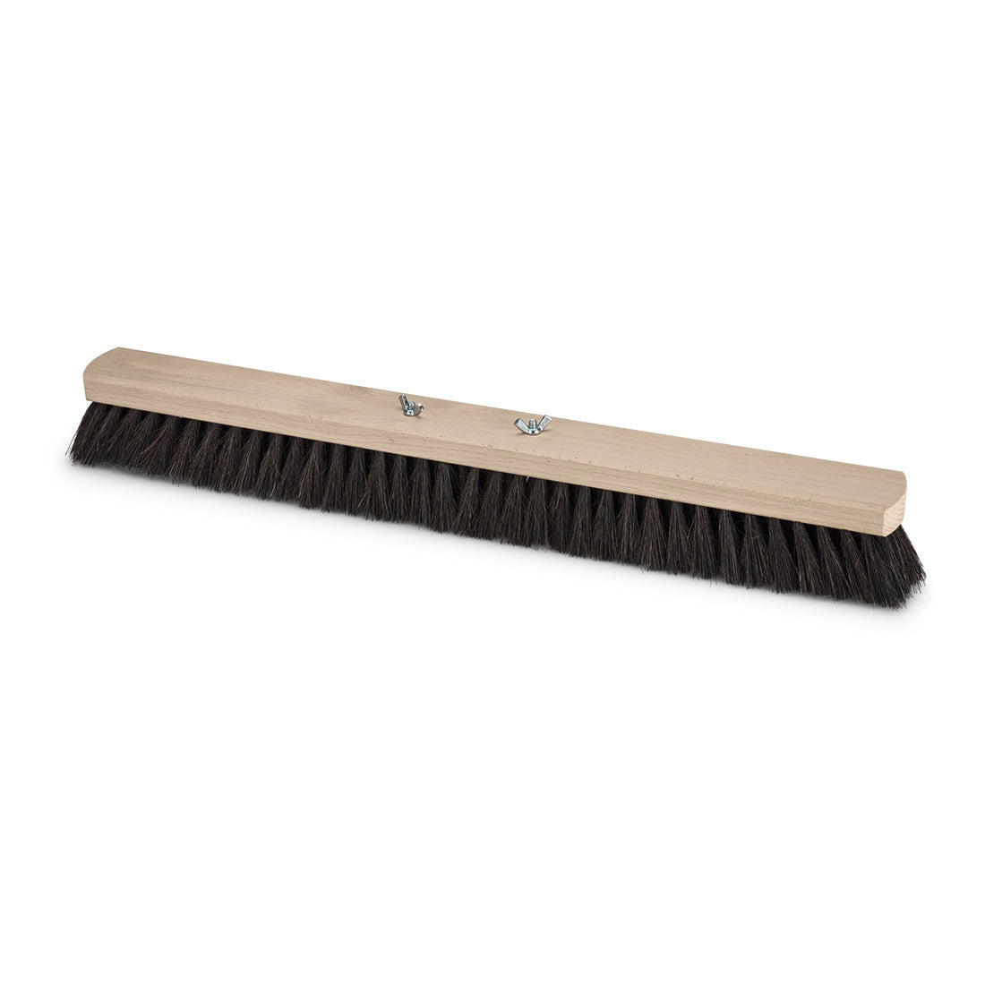 Die Nölle Profi-Bürste Saalbesen 60 cm mit Naturhaar und Flügelschrauben von Nölle Profi Brush Bürsten- & Pinseltechnik e.K. hat einen stabilen Holzsockel, dichte Borsten und ist ideal zum Anbringen eines Stiels.