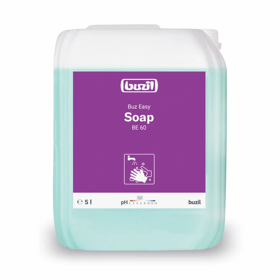 Buzil Buz Easy Soap Loción para lavado de manos suave para la piel | Bidón (5 litros)