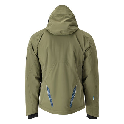 Winter jacket with CLIMASCOT®, waterproof winter jacket, moss green/black