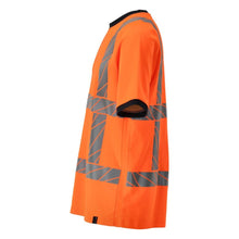 Camiseta, camiseta modern fit, naranja de alta visibilidad