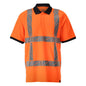 Polo shirt, modern fit polo shirt, hi-vis orange