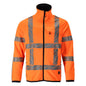 Jersey polar con chaqueta de micropolar con cremallera, naranja de alta visibilidad