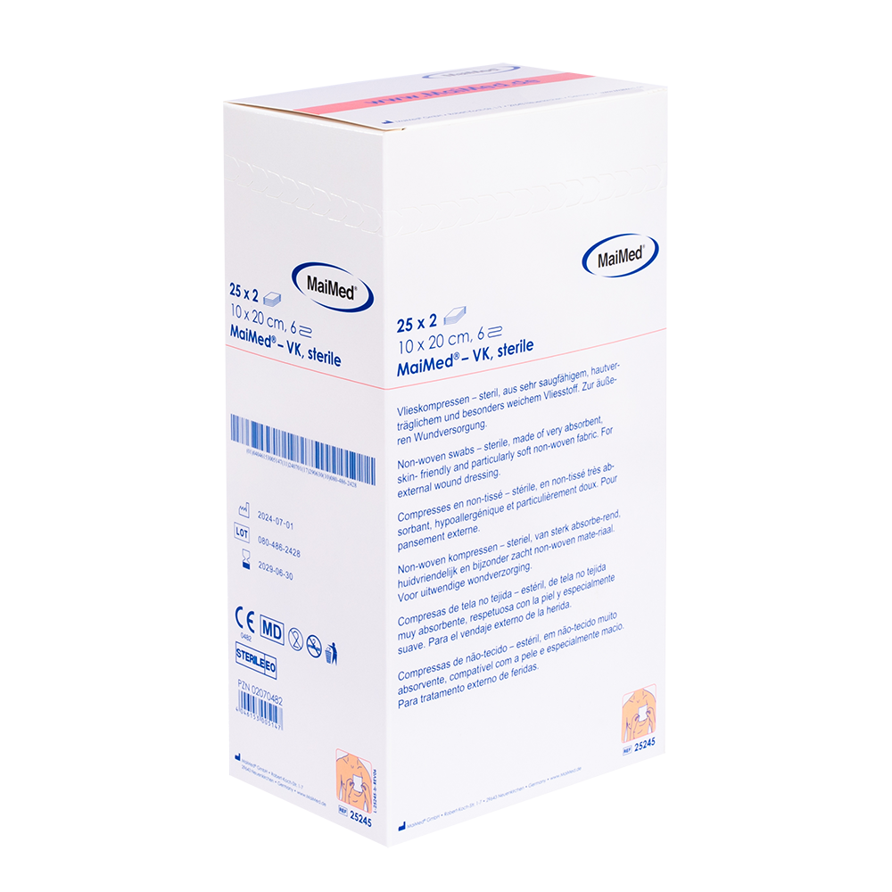 Compresas de vellón MaiMed-VK estériles
