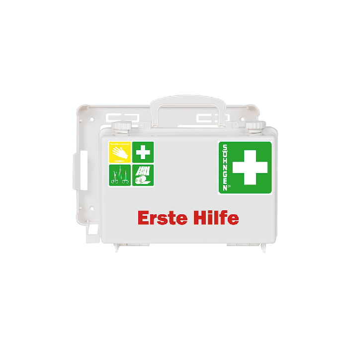 QUICK-CD First Aid Kit, White, with Standard Contents per DIN 13157