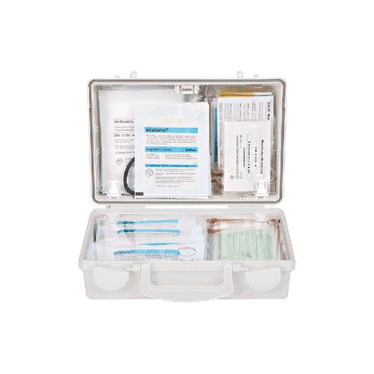 QUICK-CD First Aid Kit, White, with Standard Contents per DIN 13157