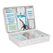 MT-CD First Aid Kit, White, with Standard Contents per DIN 13169